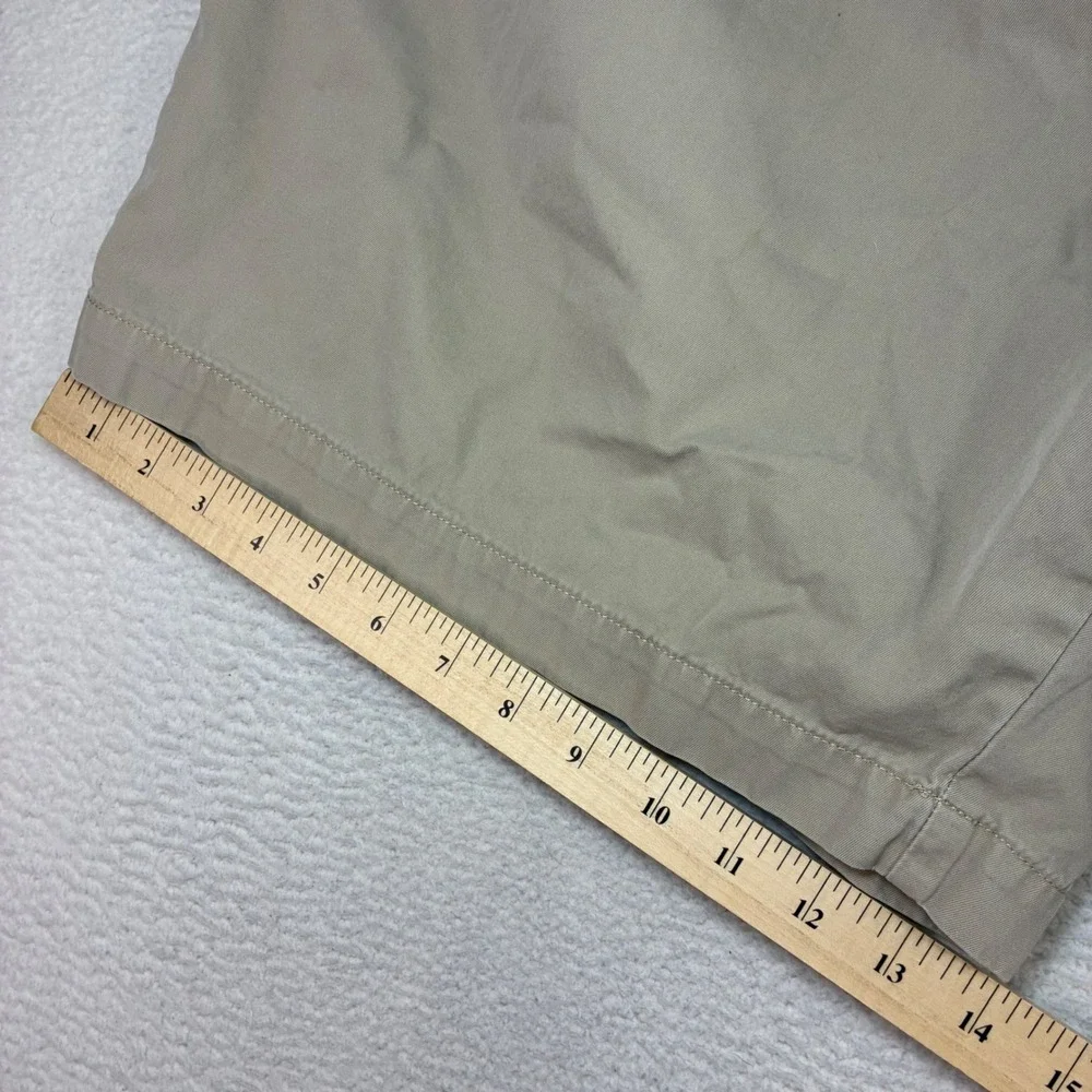 Polo Ralph Lauren Big Tyler Chino Shorts Men 48Bx8 Khaki Cotton Pleated Preppy